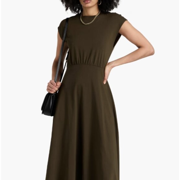 FRAME Cotton Midi Dress Size S - Picture 3 of 7